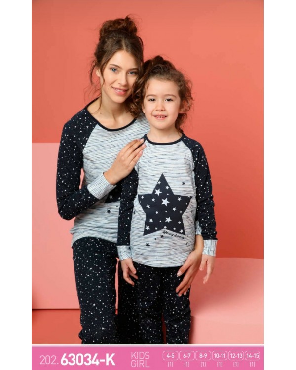 Пижама для девочек Sexen 63034-K