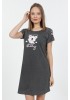 Женская ночная сорочка Vienetta Panda Dark Gray