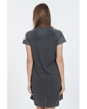 Женская ночная сорочка Vienetta Panda Dark Gray-foto4
