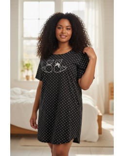 Молодіжна нічна сорочка Vienetta CATS DGray 5110080-foto3