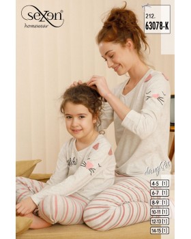 Пижама для девочек Sexen 63078-K
