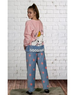 Тепла махрова піжама на зиму -foto2