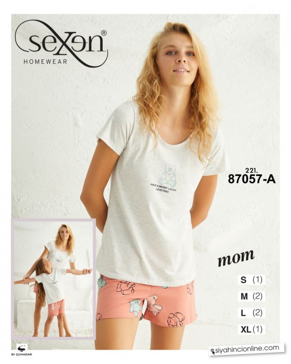 Пижама с шортами Sexen 87057-A