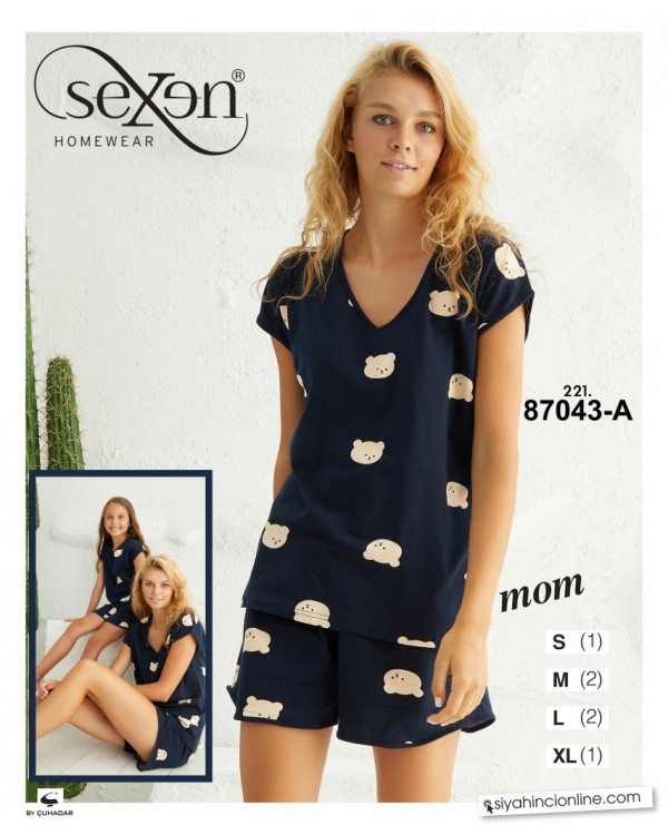 Пижама с шортами Sexen 87043-A