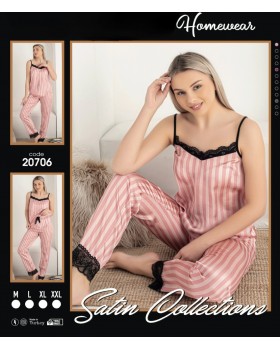 Молодежная пижама на бретелях Satin Collection Молодежная пижама на бретелях Satin Collection