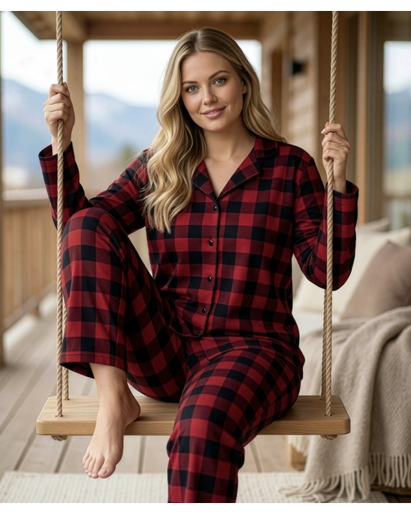 Женская пижама большого размера PIJAMONI 5655-11