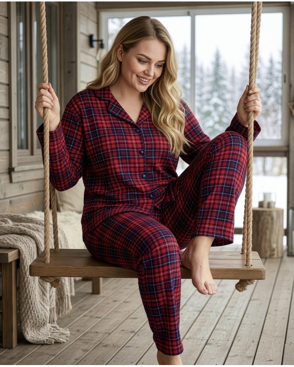 Жіноча піжама великого розміру PIJAMONI 5655-13