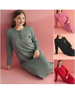 Нічна сорочка на довгий рукав Lila-foto3