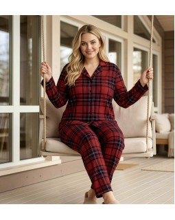 Жіноча піжама великого розміру PIJAMONI 5655-4