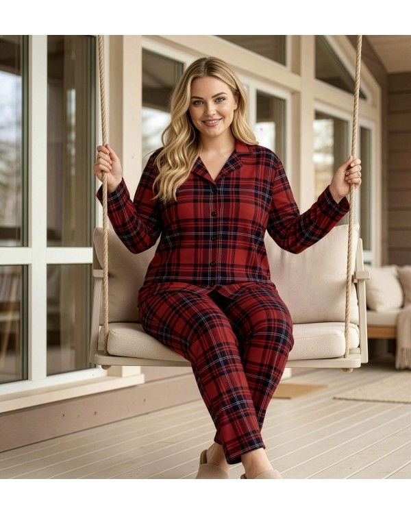 Женская пижама большого размера PIJAMONI 5655-4