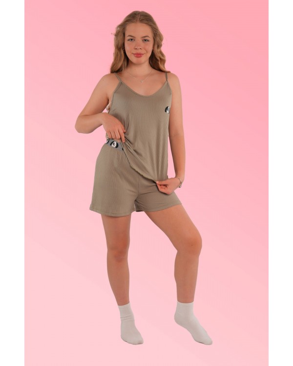 Молодіжна піжама з шортами на гудзиках Mihra 70702