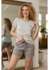 піжама з шортами в рубчик. Nicoletta 45013