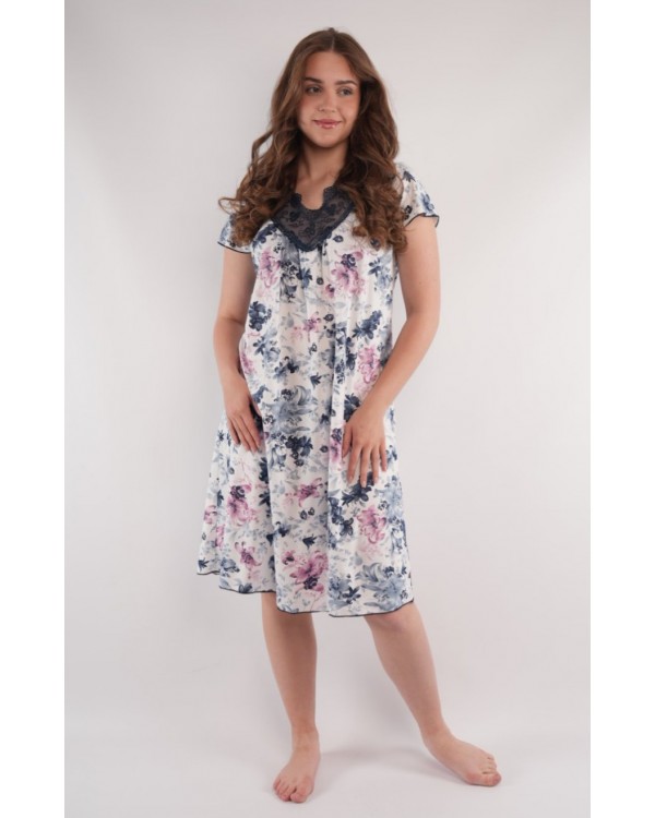 Женская ночнушка в цветочки Saimeiqi 6124