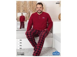 Флісова піжама великих розмірів SNC Homewear 3447