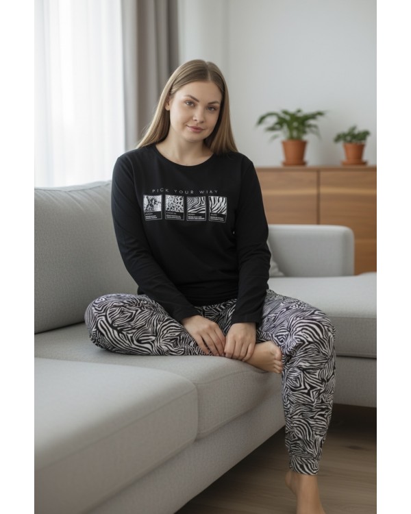 Батальна піжама зі штанами Nicoletta 30097 Батальна піжама зі штанами Nicoletta 30097