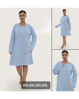 Тепла жіноча сорочка з довгими рукавами.Байка