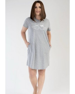 Молодіжна нічна сорочка Vienetta CATS DGray 5110080