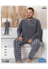 Флісова піжама великих розмірів SNC Homewear 3446