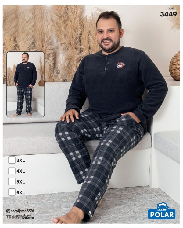 Флисовая пижама больших размеровSNC Homewear 3449 Флисовая пижама больших размеровSNC Homewear 3449