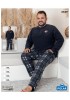Флисовая пижама больших размеровSNC Homewear 3449