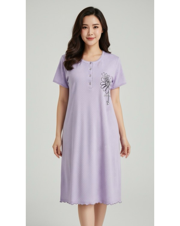 Бавовняна жіноча нічна сорочка MM23