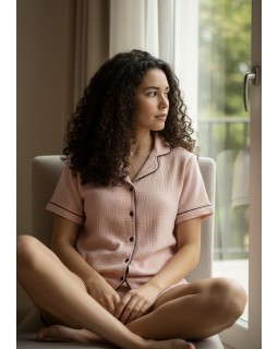 Молодіжна муслінова піжама з шортами LULL(MIHRA) 9001-2-foto2