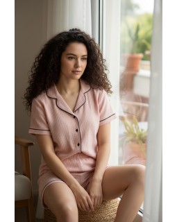 Молодіжна муслінова піжама з шортами LULL(MIHRA) 9001-2