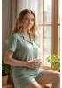 Молодежная муслиновая пижама с шортами  LULL(MIHRA) 9004-1
