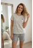 піжама з шортами в рубчик. Nicoletta 45013