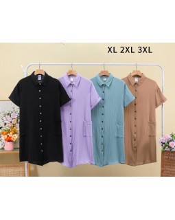 Туніка на гудзиках.муслін.Saimeiqi 2526-foto4