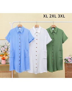 Туніка на гудзиках.муслін.Saimeiqi 2526-foto3