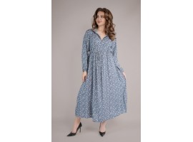 Молодіжне плаття з капюшоном штапель 8042-foto2
