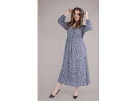 Молодіжне плаття з капюшоном штапель 8042-foto2