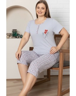 Жіноча піжама з бріджами Sevgi 4128