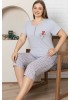 Женская пижама с бриджами Sevgi 4128