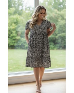 Літнє  плаття штапель 2497