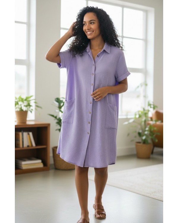 Туніка на гудзиках.муслін.Saimeiqi 2526 Туніка на гудзиках.муслін.Saimeiqi 2526