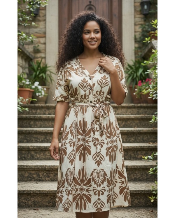 Літнє плаття штапель 2555 Літнє плаття штапель 2555