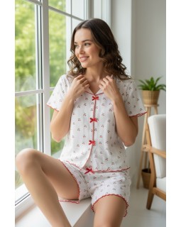 Женская пижама с шортами  Pigamoni 1860-7