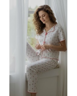 Женская пижама с брюками  Pigamoni 18050-8