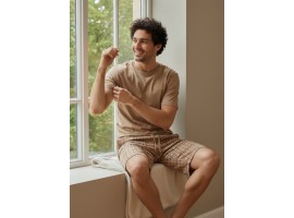  Пижамы парные женские и мужские  Nicoletta 93562