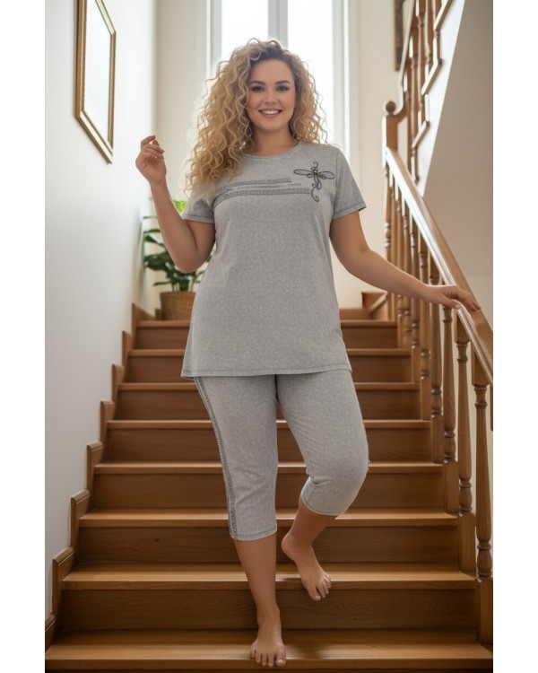 Костюм літній сірого кольору. Romeo Life 6176.1