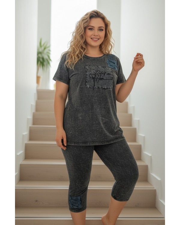 Костюм літній сірого кольору. Romeo Life 6161.1