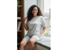 Молодіжна піжама великих розмірів Nicoletta 45601