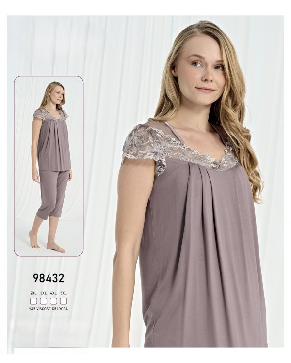 Піжама великих розмірів Caroline 98432