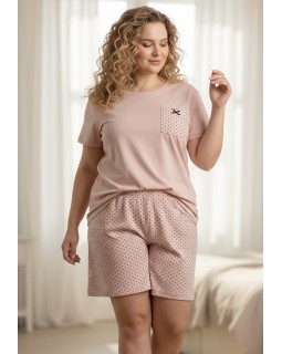 Молодіжна піжама з шортами великих розмірів. Vienetta 601047-foto2