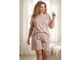 Молодіжна піжама з шортами великих розмірів. Vienetta 601047-foto2