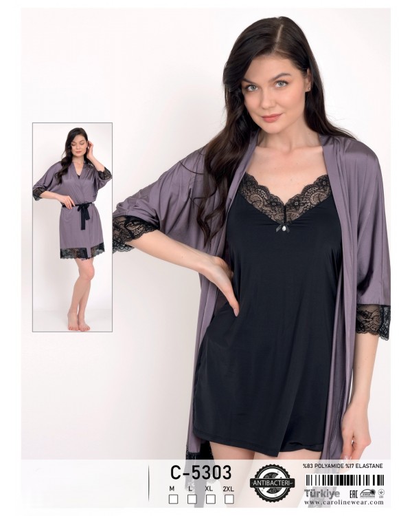 Комплект халат з сорочкою Caroline 5303
