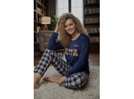 Велюрова піжама з штанами Mihra 13313-4669