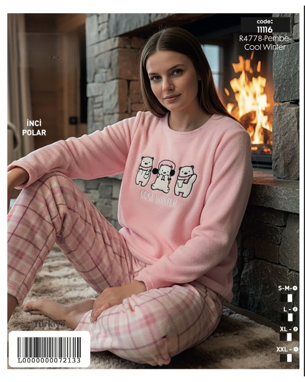 Флісова піжама Mihra 11116-4778